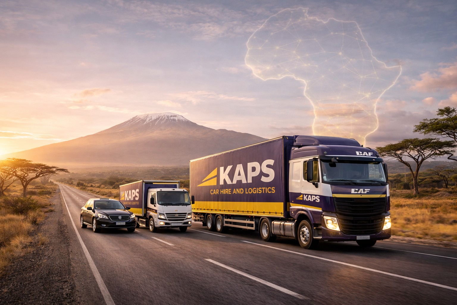 Kaps car hire and logistics fleet at work (Copy)